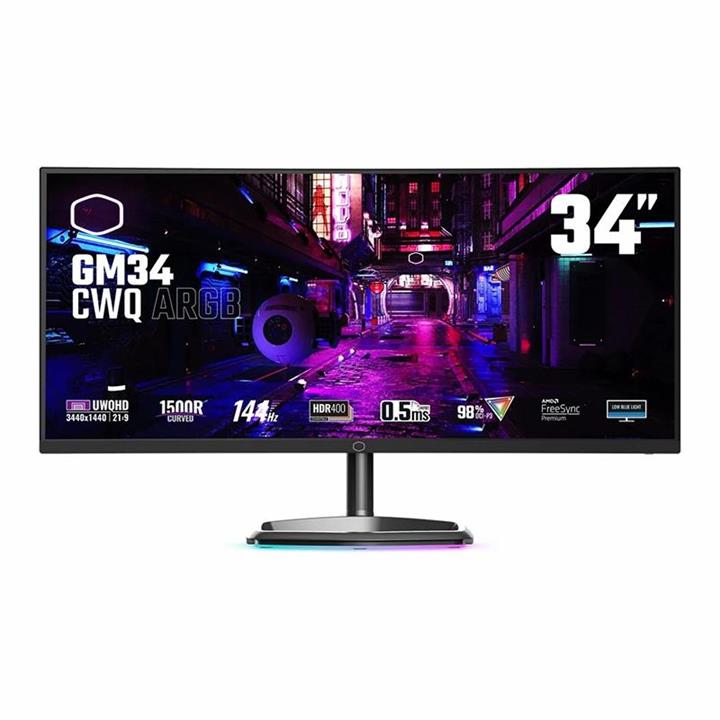 مانیتور 34 اینچی کولر مستر مدل GM34-CWQ ARGB
